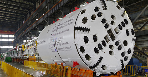 φ6.68m全断面硬岩双模盾构(印度孟买地铁三号线工程)