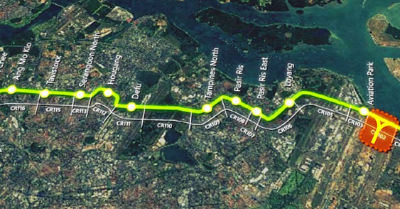 新加坡地铁跨岛线一期CR102项目